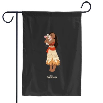Discover Disney Moana and Pua Garden Flags