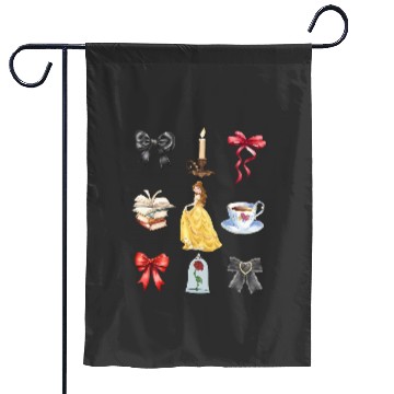 Discover Disneyland Princess Coquette Garden Flags Belle Coquette Garden Flags