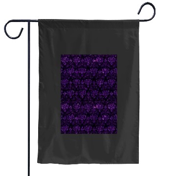 Discover Disney Haunted Mansion purple glitter pattern Graphic Garden Flags