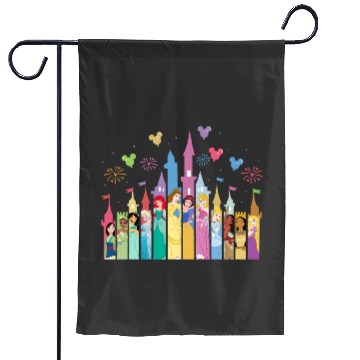Discover Disney Princess  Garden Flags, Disney Princess Birthday Garden Flags