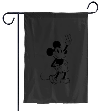 Discover Disney Mickey And Friends Mickey Peace Outline Garden Flags
