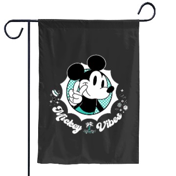Discover Disney Mickey Vibes Retro Cool Garden Flags