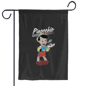 Discover Disney Pinocchio and Jiminy Cricket Garden Flags