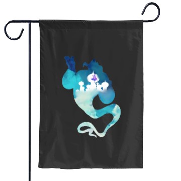 Discover Ala.ddin Watercolor Genie Disney Garden Flags