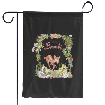 Discover Disney Bambi Floral Portrait Garden Flags