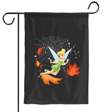 Discover Disney Peter Pan Tinker Bell Fall Spider Web Leaf Garden Flags