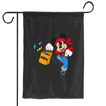 Discover Disney Halloween Mickey Mouse Pirate Garden Flags