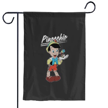 Discover Disney Pinocchio and Jiminy Cricket Garden Flags