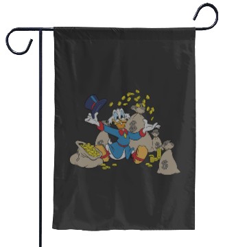 Discover Disney Ducktales Scrooge McDuck Coins Garden Flags
