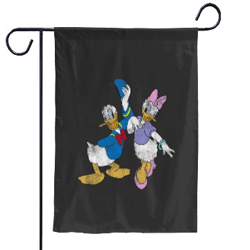 Discover Disney Mickey And Friends Donald And Daisy Distressed Garden Flags