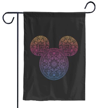 Discover Disney Mickey And Friends Mandala Mickey Ears Garden Flags