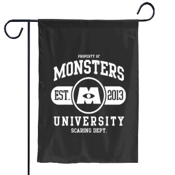 Discover Disney Pixarss Monsters University Est. 2013 Logo Garden Flags