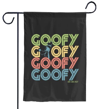 Discover Disney Goofy Retro Name Stack Garden Flags