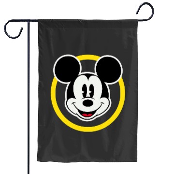 Discover Amazonss Essentials Disney Smiling Mickey in Yellow Circle Garden Flags