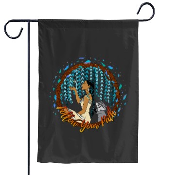 Discover Disney Pocahontas Follow Your Path Circle Text Garden Flags