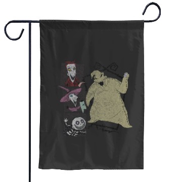 Discover disney nightmare bee christmas oogie boogie Garden Flags