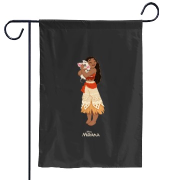 Discover Disney Moana and Pua Garden Flags