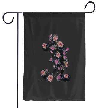 Discover Disney Floral Mickey Raglan Baseball Tee Garden Flags