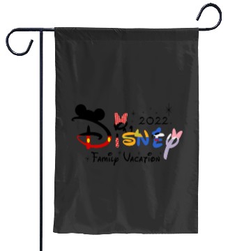 Discover Disneyy 2022 Family Vacation Garden Flags