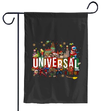 Discover Universal Studios Christmas Garden Flags, Disneyland Christmas