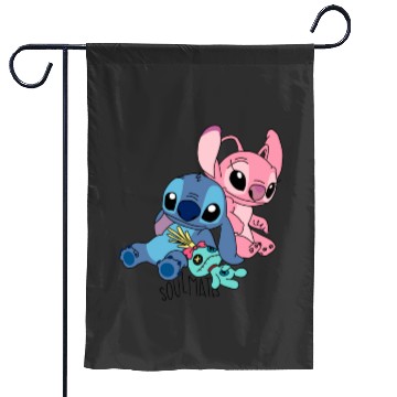 Discover Stitch and angel soulmate  , Stitch Eras Tour , Stitch Shirt, Disney Land Lilo and Stitch Garden Flags