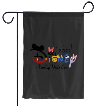 Discover Disneyy 2022 Family Vacation Garden Flags
