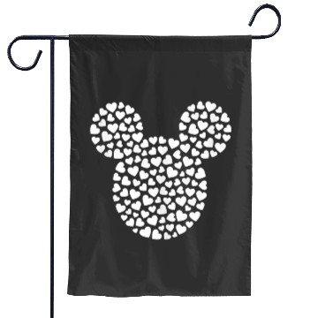 Discover disney mickey mouse icon filled with hearts Garden Flags