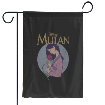 Discover Disney Mulan Vintagess Style Profile Garden Flags