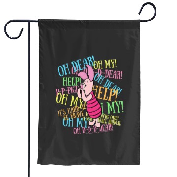 Discover Disney Winnie The Pooh Piglet Scared Quotes Garden Flags