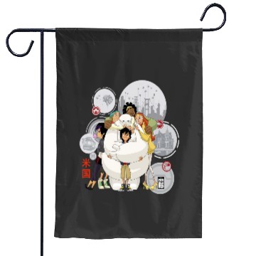 Discover Disney Big Hero 6 TV Series Baymax Hugs Graphic Garden Flags