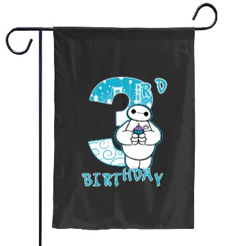 Discover Disney Big Hero 6 Baymax 3rd Birthday Cupcake Portrait Garden Flags