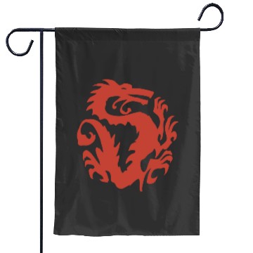 Discover Disney Mulan Red Dragon Emblem Graphic Garden Flags