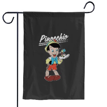 Discover Disney Pinocchio and Jiminy Cricket Garden Flags