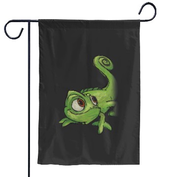 Discover Kids Disney Tangled Pascal Adorable Chameleon Color Sketch Icon Garden Flags