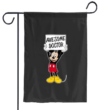 Discover Disneys Mickeys Mouse Awesome Doctor VNeck Garden Flags