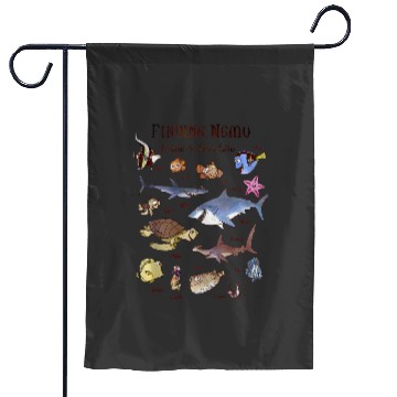 Discover Disneys Pixars finding nemo guide to sea life Garden Flags