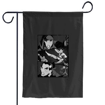 Discover Disneys mulan angry warrior princess panel pullover Garden Flags