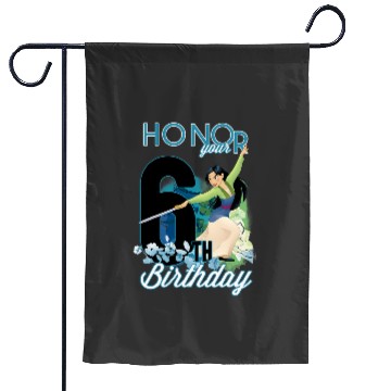 Discover Disney Mulan Portrait Honor Your 6th Birthday Garden Flags