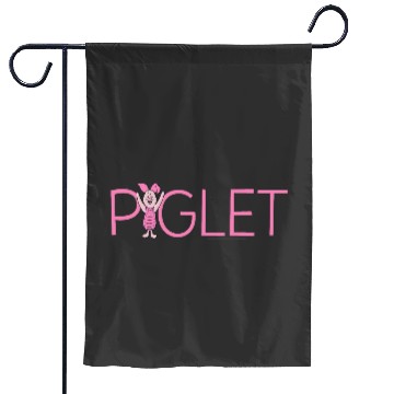 Discover Disney Winnie the Pooh Piglet Lettering Garden Flags