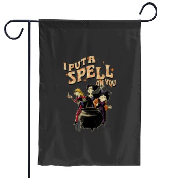 Discover Womens Disneys Hocus Pocus Halloween Sanderson Sisters Spell On You VNeck Garden Flags