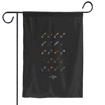 Discover Disneys Kingdom Hearts Keyblades with Names Garden Flags
