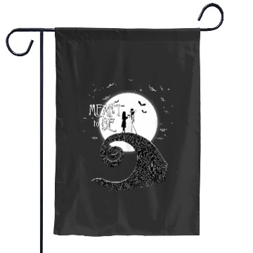 Discover Disneys nightmare bee christmas jack and sally Garden Flags