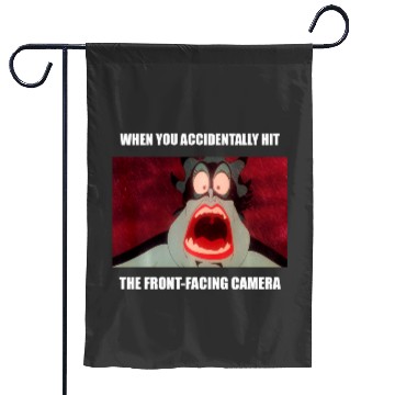 Discover Disneys little mermaid ursula frontfacing camera meme long sleeve Garden Flags