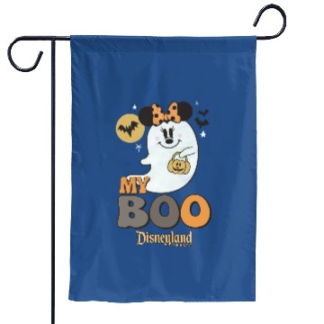 Discover Disney Park My Boo Ghost Minnie Mouse Disneyland Halloween Garden Flags