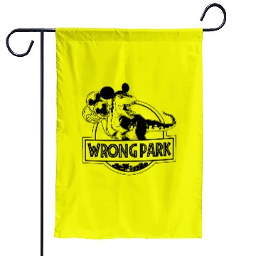 Discover Wrong Park Disneyland Garden Flags, Disney Dinosaur Garden Flags, Jurassic Park Garden Flags