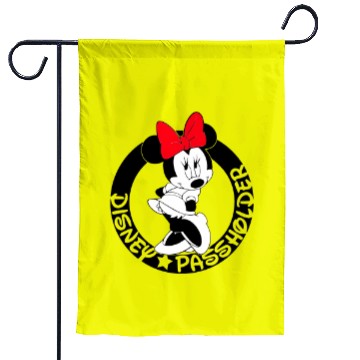 Discover Minnie Mouse Passholder Disney Graphic Garden Flags, Disneyland Vacation