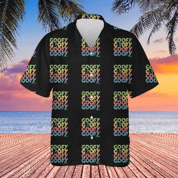 Discover Disney Goofy Retro Name Stack Hawaiians