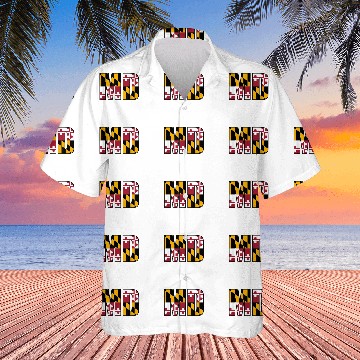 Discover Maryland State Flag Md Baltimore Pride Hawaiian Shirts