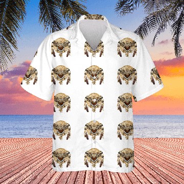 Discover Red-Tail Hawk Dreamcatcher Mandala Classic Hawaiian Shirts