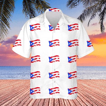 Discover Distressed Style Puerto Rico Frog Hawaiian Shirts